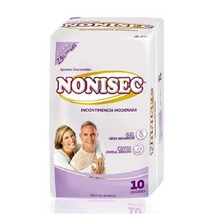 Nonisec Apósitos Descartables Para Incontinencia Moderada 10 Unidades #1