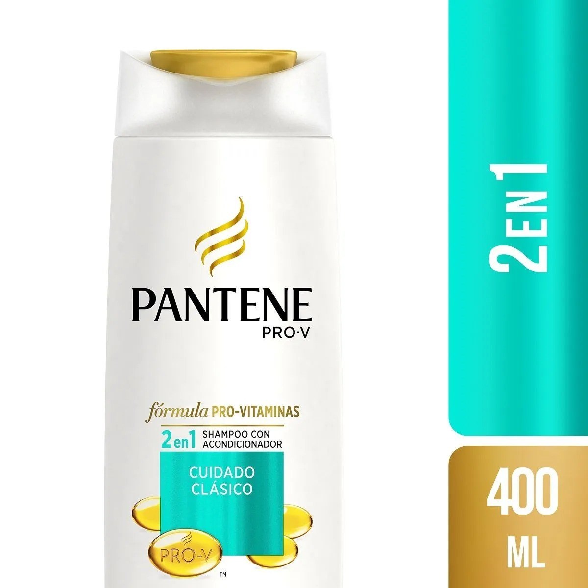 Pantene Shampoo x 400ml Max 2En1 Cuidado Clásico, Pantene Shampoo