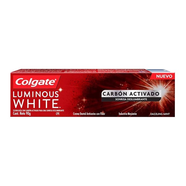 Crema Dental Colgate Luminous White Carbón Activado x 90 g #1