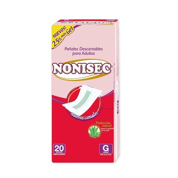 Nonisec Pañal Para Adultos Talle G x20
