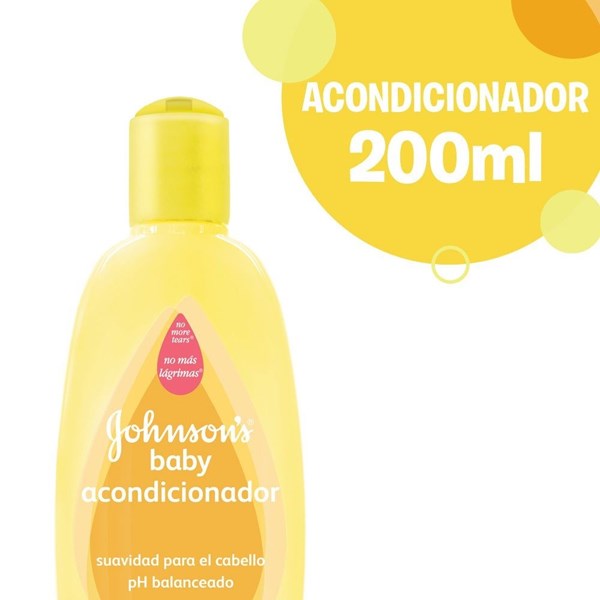 Johnson's Baby Acondicionar Ph Balanceado 200 ml, Johnsons Baby Shampoo y Acondicionador Bebés