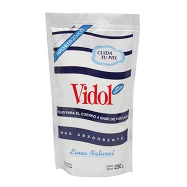 Talco Fecula Vidol Bolsa X 250 Ml