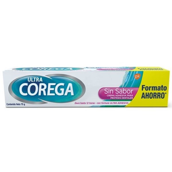 Ultra Corega Adhesivo Sin Sabor Para Prótesis 70gr #1