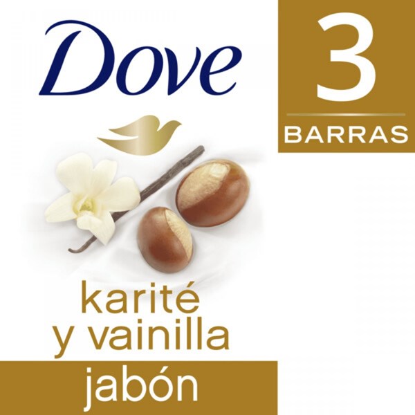 Dove Jabón Karite Y Vainilla 90 gr x 3u #1