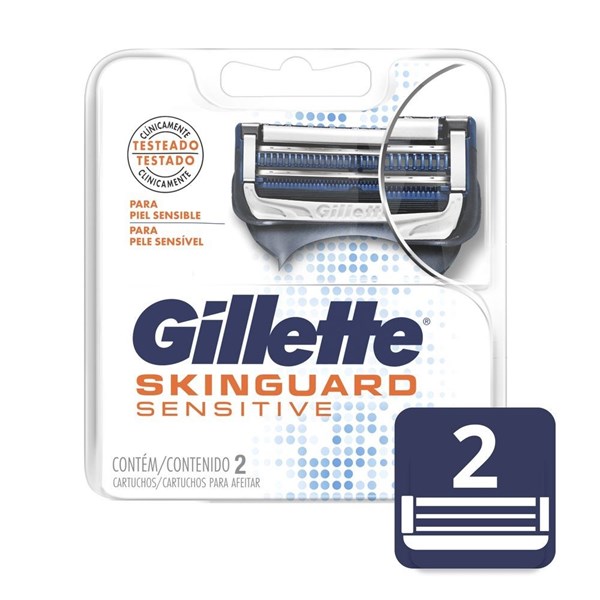 Gillette Cartuchos Skinguard Sensitive 2 Unidades