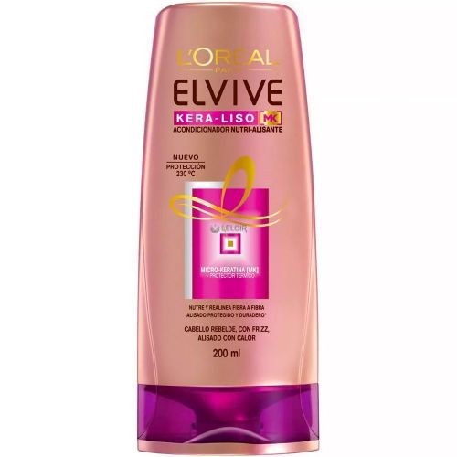 Elvive Acondicionador Kera-Liso 230º 200 ml #1