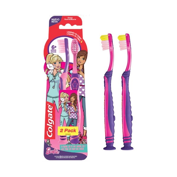 Colgate Cepillo Dental Smiles Barbie 6+ Años x 2u