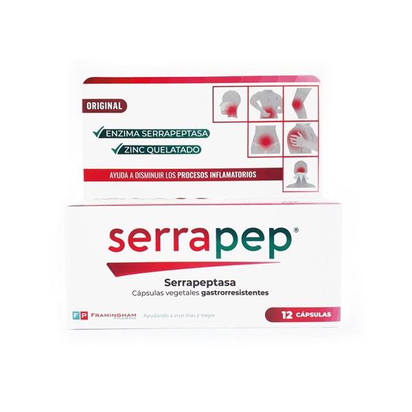 Serrapep Reduce Procesos Inflamatorios X 12 Capsulas #1