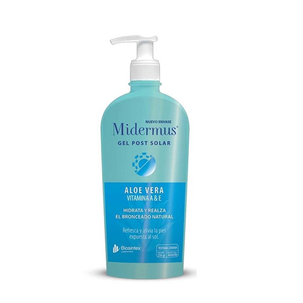 Midermus Gel Post Solar Con Aloe Vera 250 g