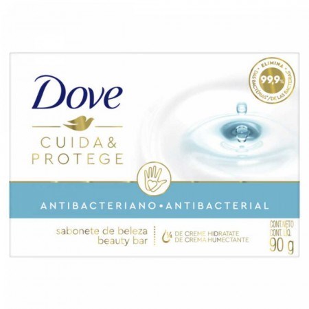 Jabon Antibacterial Dove Cuida Y Protege x 90 gr