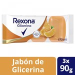 Jabón en Barra Rexona de Glicerina Citrus x 3 un x 90 g #1