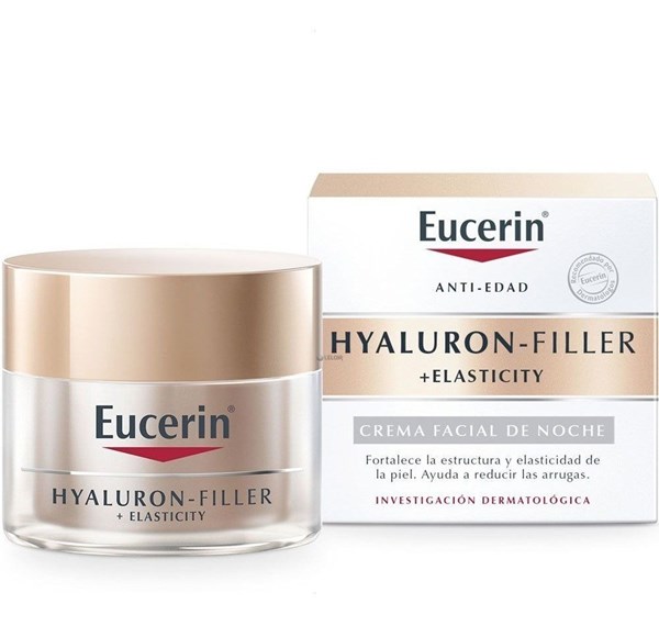Crema Antiedad Eucerin Hyaluron-Filler + Elasticity Noche x 50 ml