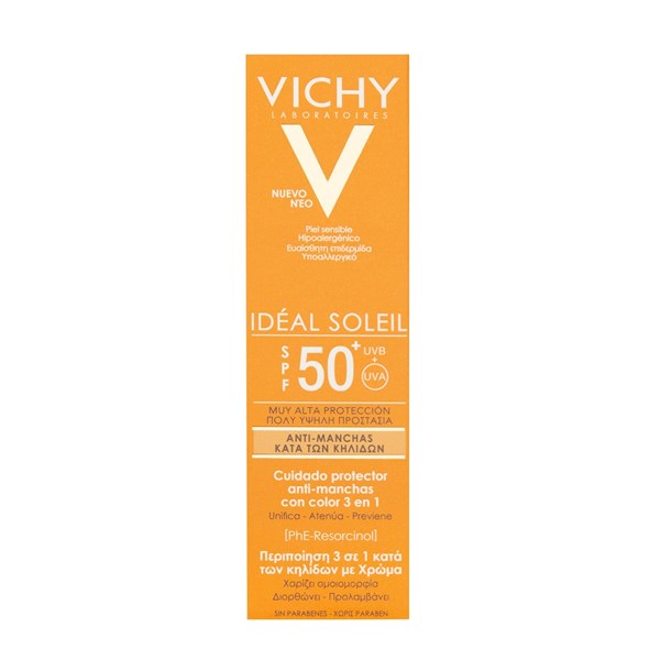 Vichy Ideal Soleil Protector Anti-Manchas 3 en 1 Fps 50 50 ml alt