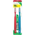 Gum Cepillo Dental Classic Suave 3 Hileras Plano Delgado 311 x2 #1