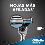 Gillette Maquina 3 mach Negra Recargable #4