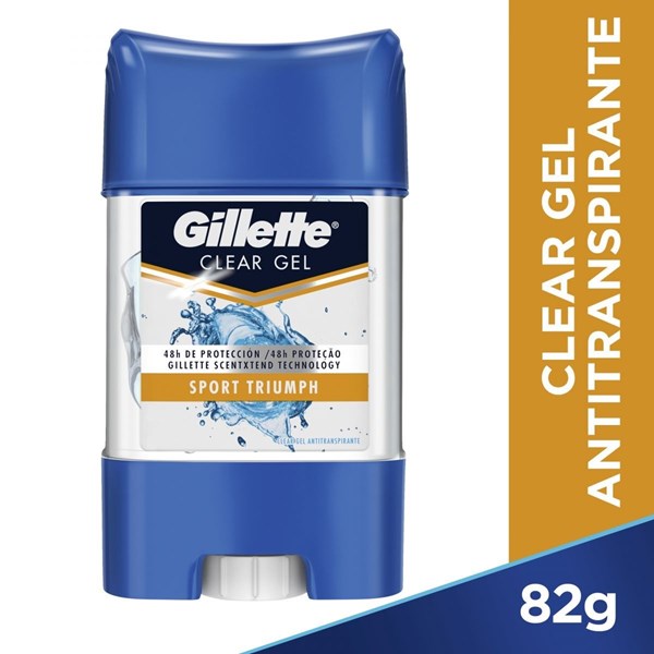 Gillette Antitranspirante en Gel Sport Triumph Clear 82 gr #1