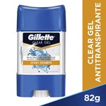 Gillette Antitranspirante en Gel Sport Triumph Clear 82 gr #1