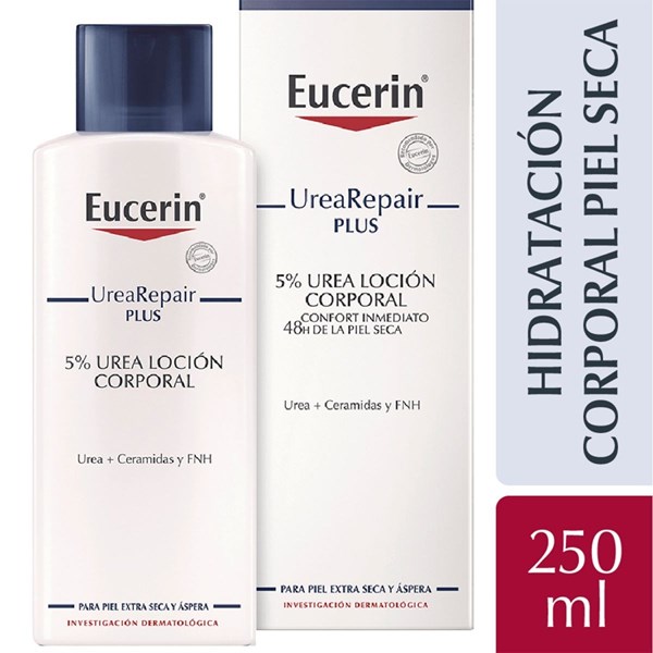 - Eucerin Loción Corporal Urearepair Plus 5% Para Piel Seca 250 ml CORTO VENCIMIENTO