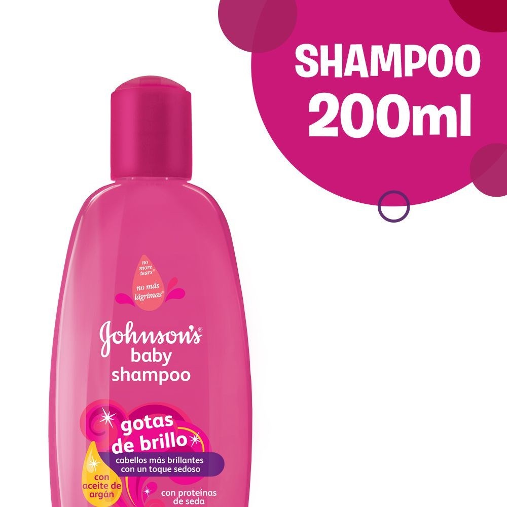 Johnsons Baby Shampoo Gotas De Brillo 200ml, Johnsons Baby Shampoo y