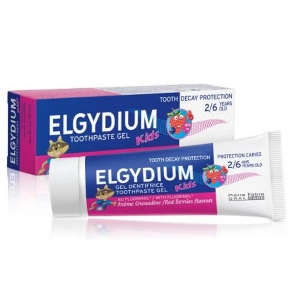 Elgydium Crema Dental Kids Frutos Rojos Gel 50 ml