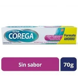 Corega Adhesivo Para Prótesis Dentales Ultra Crema Sin Sabor 70 gr