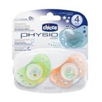 Chicco Chupete Physio Air Silicona Ilumina De Noche 4m x2 #1