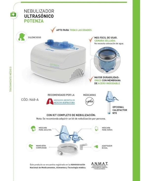 Silfab Nebulizador Ultrasonico Potenza 68 alt