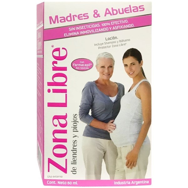 Zona Libre Madres Y Abuelas Locion Shampo Balsamo Chau Piojo