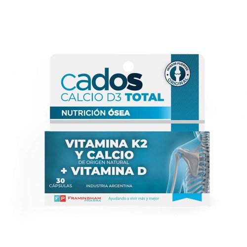 Cados Calcio D3 Total X 30 Capsulas #1