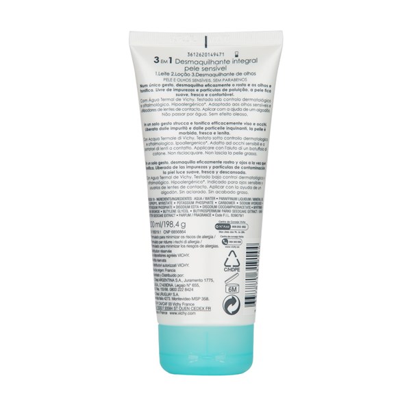 Vichy Pureté Thermale Desmaquillante Integral 3 en 1 200 ml alt
