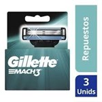 Gillette Cartuchos 3 mach (3 Repuestos) #1