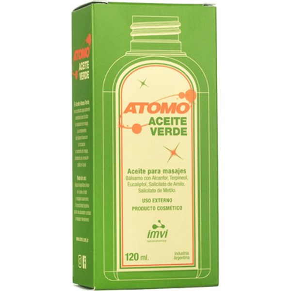 Atomo Aceite Para Masajes Verde 120 ml