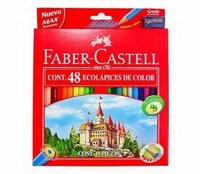 Lápices de Color Faber Castell x 48 unidades + Sacapuntas #1
