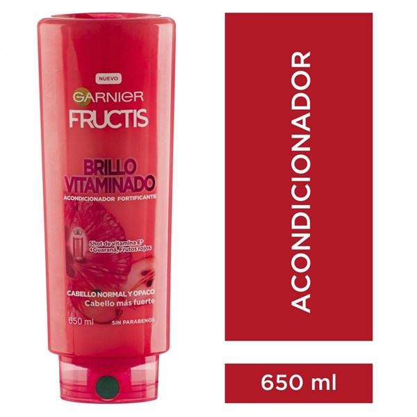 Fructis Acondicionador Brillo Vitaminado 650 ml #1