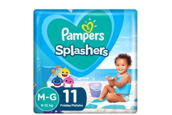 Pampers Pañales Para Agua Splashers Talle 4 x11 #1