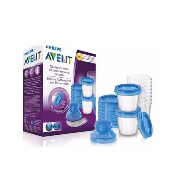 Avent Vasos Para Almacenar Leche Materna Scf618/10 (10 Unidades) #1