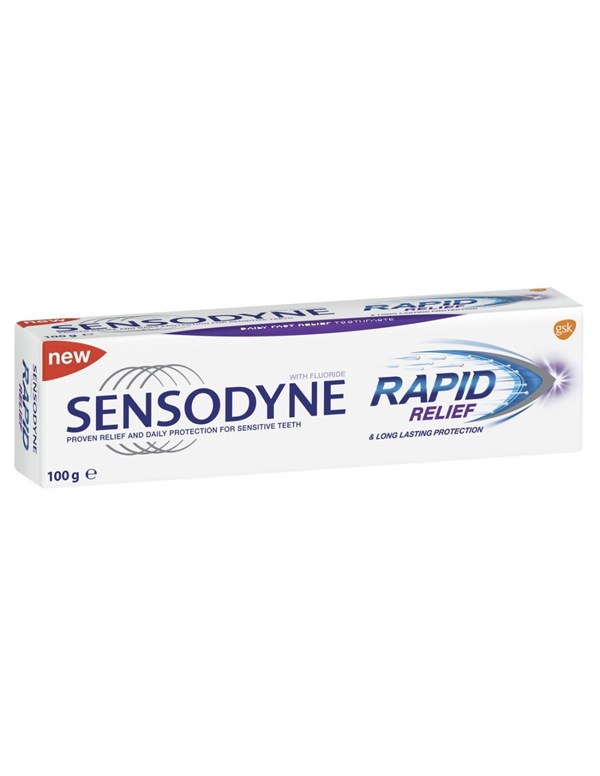 Pasta Dental Dientes Sensibles Sensodyne Rápido Alivio x 100 g #1