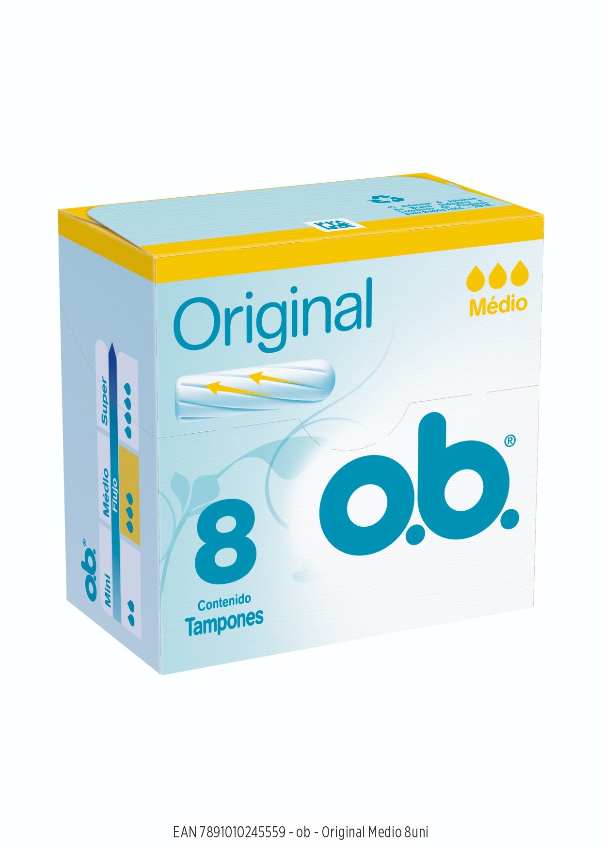 Ob Tampones Canal Curvo Medio X 8, Ob Higiene Femenina Farmacias del Sud