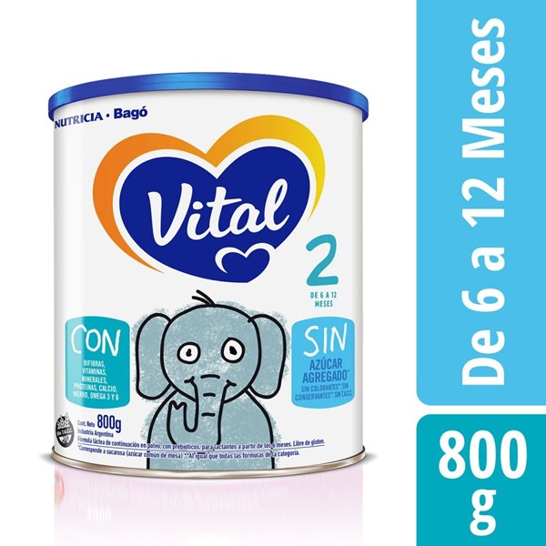 Leche Infantil Polvo Vital 2 6 a 12 meses x 800 g #1