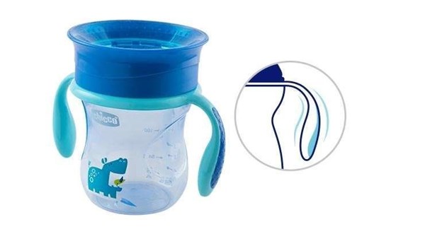 Vaso Perfect Cup Chicco 12+ Meses Celeste