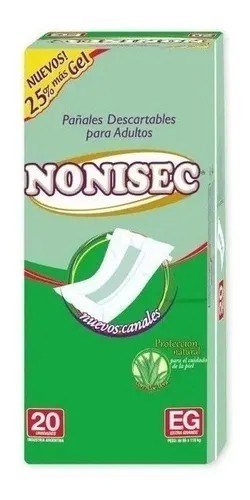 Nonisec Pañal Para Adultos Talle EG x20