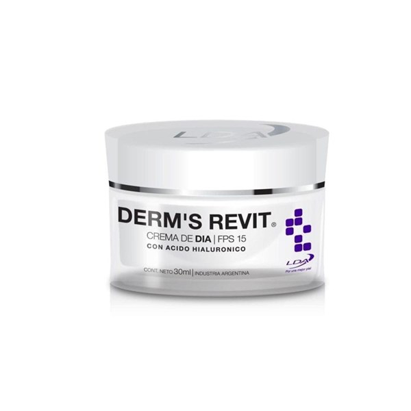 LDA Derms Revit Crema de Día Humectante Hidratante FPS15 30 g 