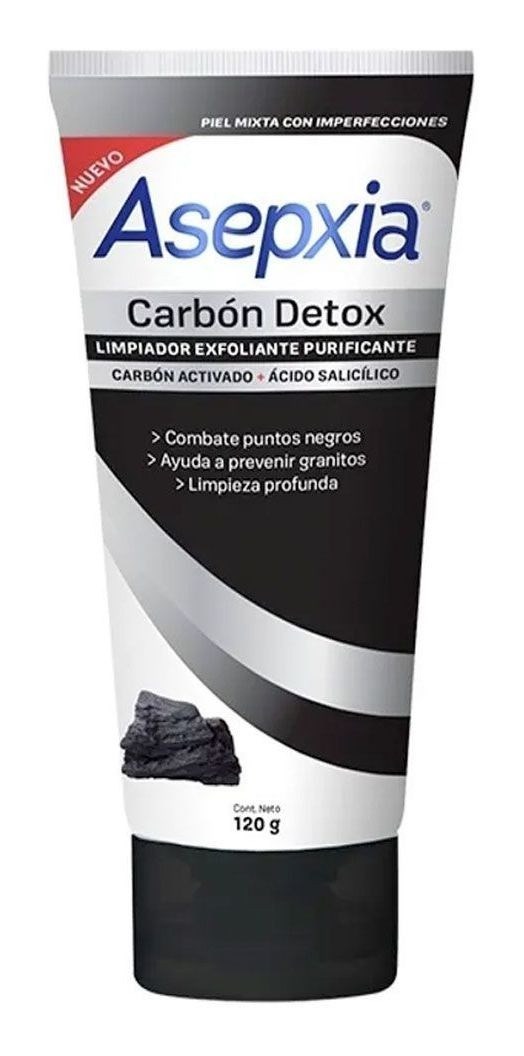 Asepxia Limpiador Exfoliante Purificante Carbon Detox 120 gr #1