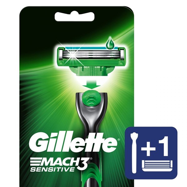 Gillette Maquina Para Afeitar 3 mach Sensitive Recargable