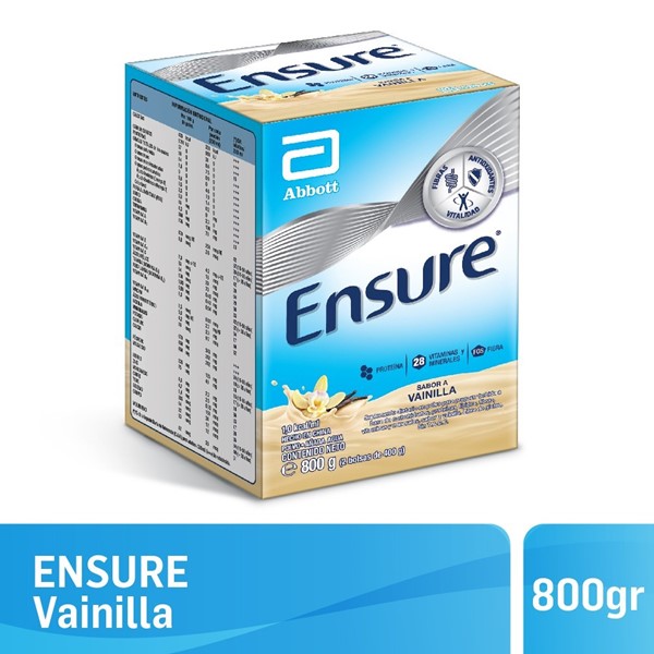 Ensure Suplemento Nutricional Polvo Vainilla 800 grs