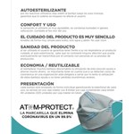 Barbijo Conicet Reutilizable Atom Protect Con Sanitizante #4