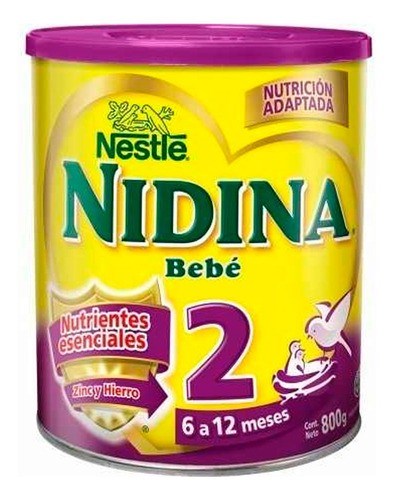 Nidina 2 Envase Leche en Polvo  x 800 Gr #1