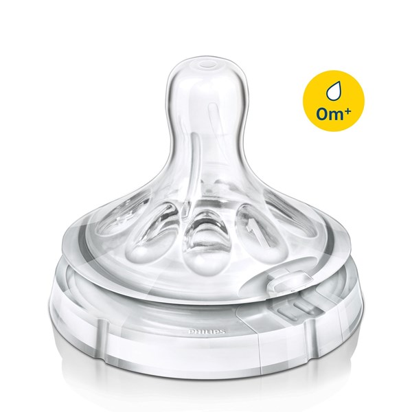 Tetina Avent Natural Flujo Muy Lento Recién Nacido X 2 Unidades