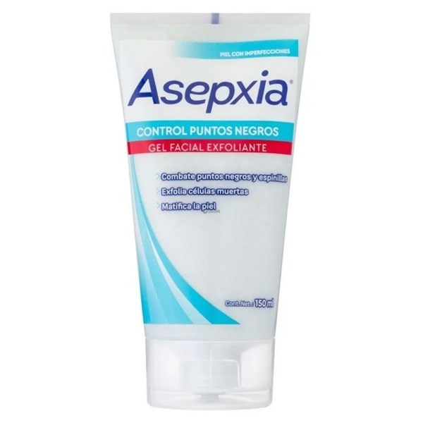 Asepxia Control Puntos Negros Gel Facial Exfoliante X150ml #1