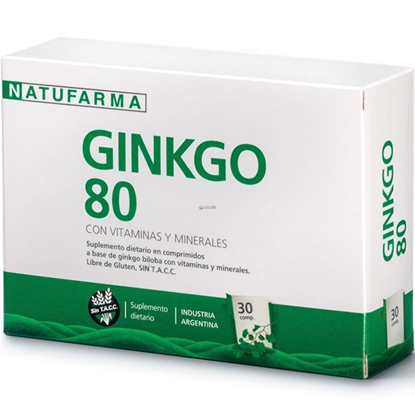  GINKGO NATUFARMA 80 X 30 COMPRIMIDOS